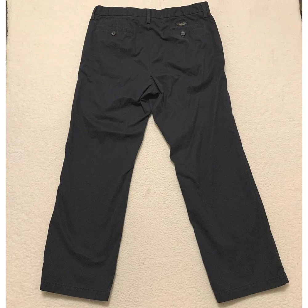 Banana Republic Dawson Chino Pants Mens 35x32 (FITS 36x32) Straight Cotton Navy